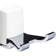 Двойной крючок WasserKRAFT Leine K-5023DW Хром Белый