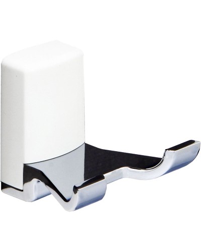 Двойной крючок WasserKRAFT Leine K-5023DW Хром Белый