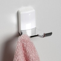 Двойной крючок WasserKRAFT Leine K-5023DW Хром Белый