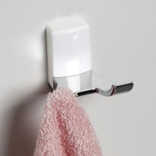 Двойной крючок WasserKRAFT Leine K-5023DW Хром Белый