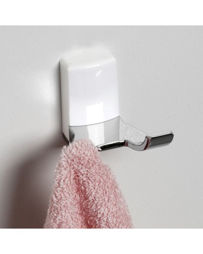 Двойной крючок WasserKRAFT Leine K-5023DW Хром Белый