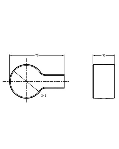 Крючок Jacob Delafon Singulier 15209D-CP Хром