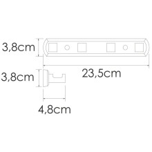 Планка с крючками WasserKRAFT Rhin K-8774