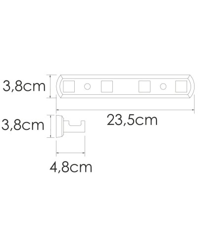 Планка с крючками WasserKRAFT Rhin K-8774