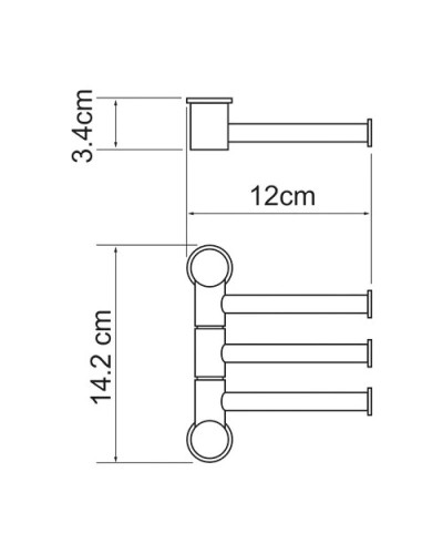 Крючок WasserKRAFT K-1053W