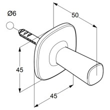 Крючок Kludi Ambienta 5398405 Хром