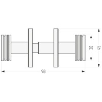 Крючок двойной темный титан муар Сунержа Каньон 15-2010-0004