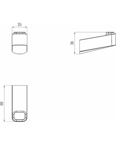 Крючок Ravak 10° X07P353 Хром