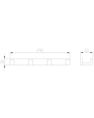 Планка с крючками Abber Westen AA1751