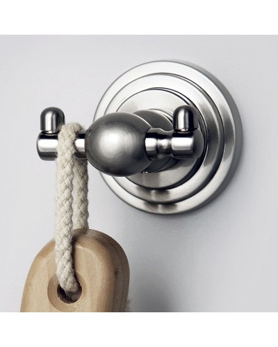 Двойной крючок WasserKRAFT Ammer K-7023D Хром матовый