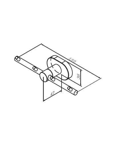 Крючок для полотенец AM.PM Sense L A7435900 Хром