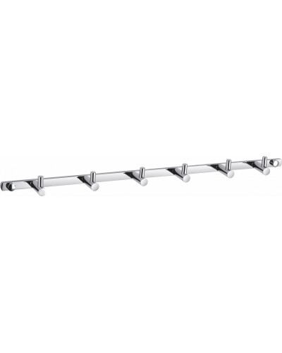 Вешалка с 6 крючками для ванной WONZON & WOGHAND, Хром (WW-9380-6)