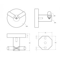 Крючок двойной CEZARES RELAX-HKD-01