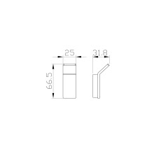 Крючок для ванной WONZON & WOGHAND, Брашированное золото (WW-8315A-BG)