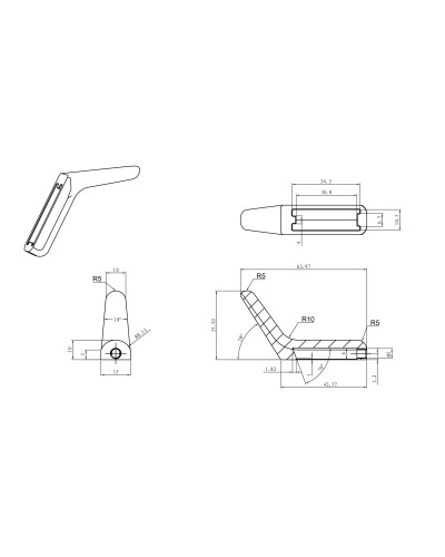 Крючок для ванной WONZON & WOGHAND, Темный графит (WW-V4301-GM)