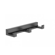 Вешалка с 3 крючками для ванной WONZON & WOGHAND, Темный графит (WW-9135-GM)