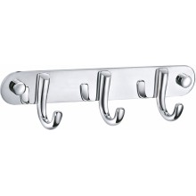 Вешалка с 3 крючками для ванной WONZON & WOGHAND, Хром (WW-9384-3)