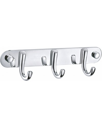 Вешалка с 3 крючками для ванной WONZON & WOGHAND, Хром (WW-9384-3)