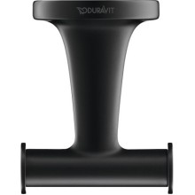 Двойной крючок Duravit Starck T 0099304600 Черный матовый