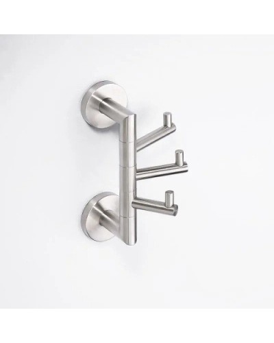 Тройной крючок Bemeta Neo 104206075 поворотный Нержавеющая сталь