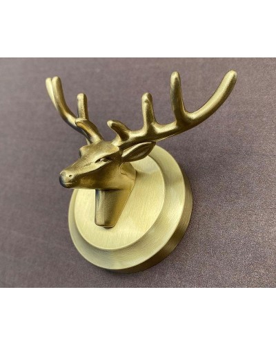 Двойной крючок Bronze de Luxe Royal 81152 Олень Бронза