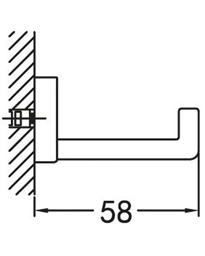 Крючок Cezares Maxima CZR-F-8922 Хром