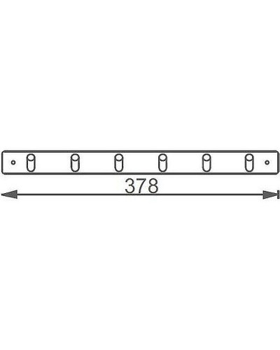 Вешалка для полотенец Aquanet 8220-6 264925 Хром