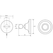 Крючок Bemeta Retro chrom 144306132 Хром