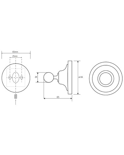 Крючок Bemeta Retro chrom 144306132 Хром