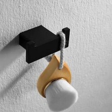 Двойной крючок Orans P-7206 7206p00 Черный матовый