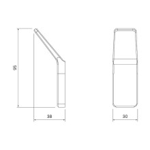Крючок Iddis Slide SLIGM10i41 Графит матовый