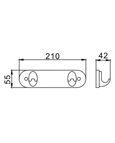 Вешалка для полотенец Frap F15 F1505-2 Хром