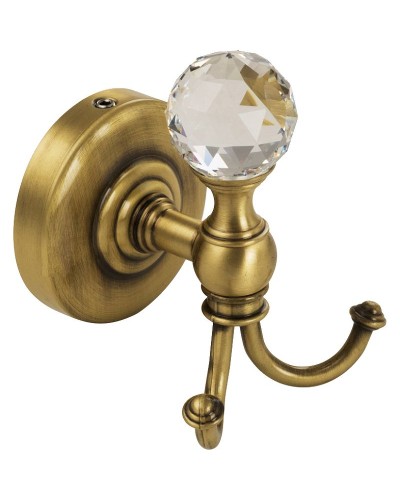 Двойной крючок Migliore Amerida 16563 Бронза с кристаллом Swarovski