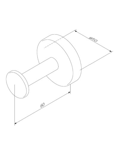 Крючок AM.PM Inspire V2.0 A50A35822 Черный матовый