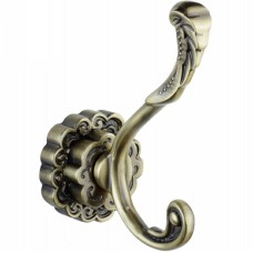 Двойной крючок Bronze de Luxe Windsor K25204 Бронза