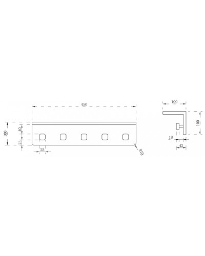 Вешалка для полотенец Abber Stein AS1651MB с полкой Черная матовая