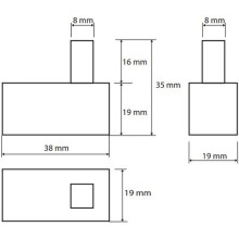 Крючок Bemeta Beta 132106132 Хром
