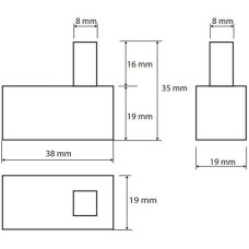 Крючок Bemeta Beta 132106132 Хром