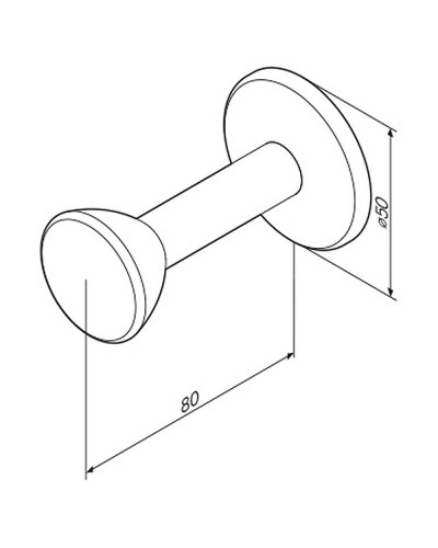 Крючок для халата AM.PM Sensation A3035800 Хром