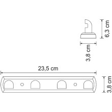 Вешалка для полотенец WasserKRAFT Kammel K-8374W Белая матовая