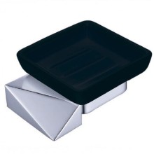 Мыльница Boheme New Venturo 10313-CR-B Хром, Черный