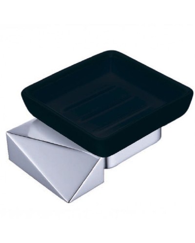 Мыльница Boheme New Venturo 10313-CR-B Хром, Черный