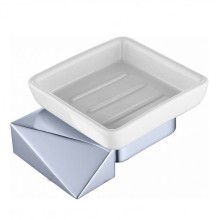 Мыльница Boheme New Venturo 10313-CR Хром Белая