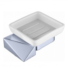 Мыльница Boheme New Venturo 10313-CR Хром Белая