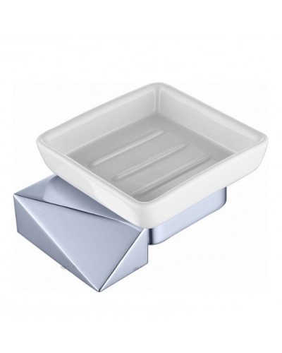 Мыльница Boheme New Venturo 10313-CR Хром Белая