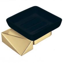 Мыльница Boheme New Venturo 10313-G-B Золото Черная