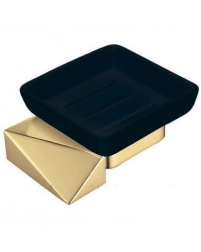 Мыльница Boheme New Venturo 10313-G-B Золото Черная