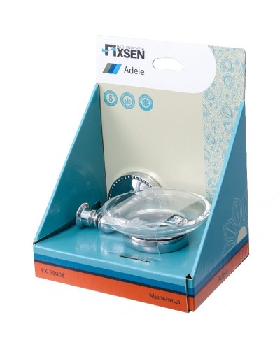 Мыльница Fixsen Adele FX-55008 Хром