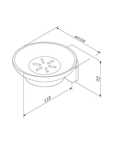 Мыльница AM.PM Joy A8434200 Хром