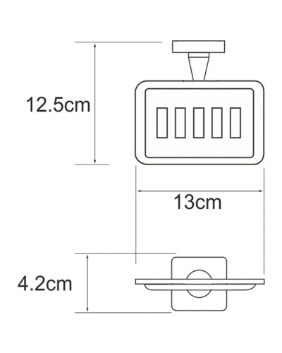 Мыльница WasserKRAFT Dill K-3969 Хром